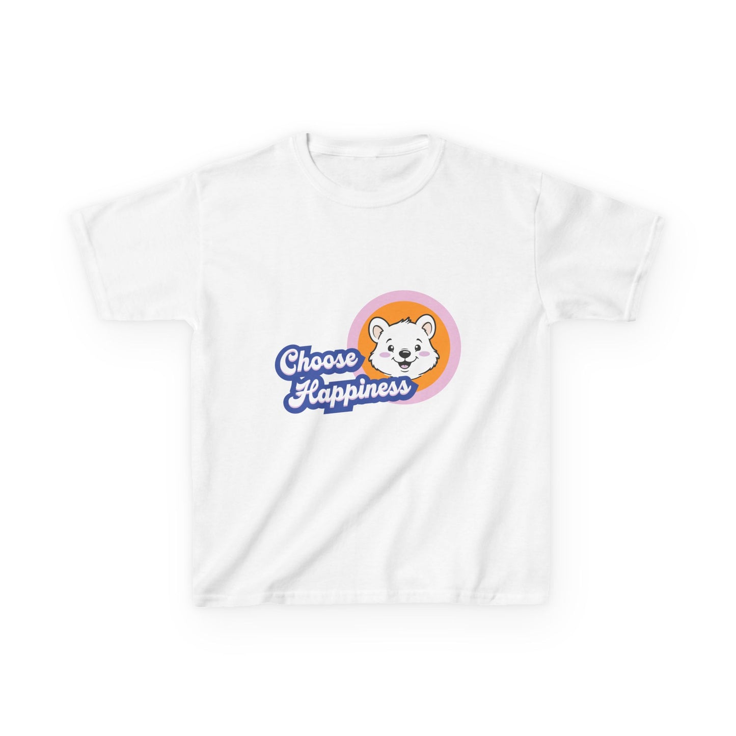 Choose Happiness Kids Tee, Cute Children's T-Shirt, Positive Vibes Shirt, Gift for Kids, Fun Kids Apparel