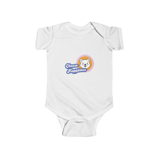 Infant Bodysuit - Choose Happiness Baby Outfit, Cute Gift for New Parents, Bright Baby Shower Gift, Adorable Onesie for Infants