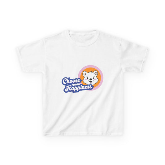 Choose Happiness Kids Tee, Cute Children's T-Shirt, Positive Vibes Shirt, Gift for Kids, Fun Kids Apparel